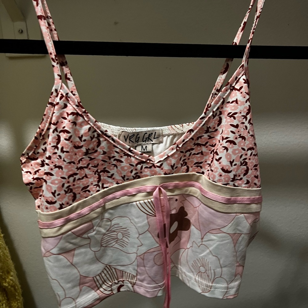 Verge Girl Pink Floral summer Top